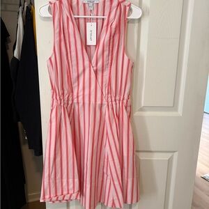 Derek Lam Pink and White Striped Garment